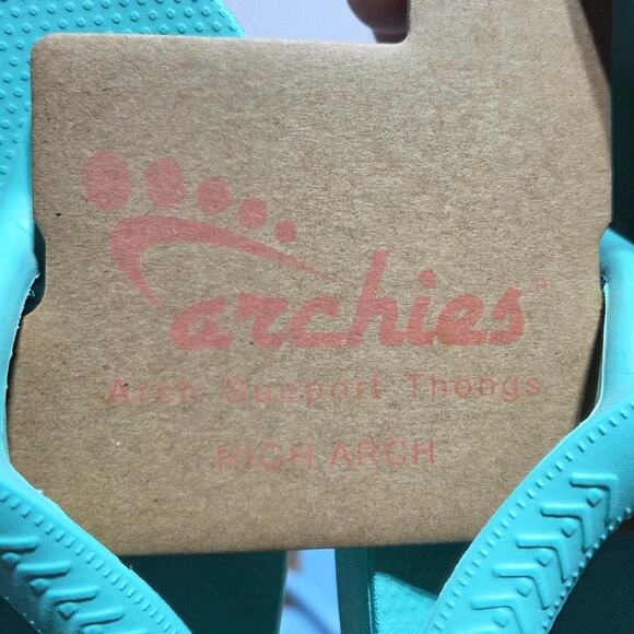 Archies Arch Support Flip Flops Blue Red & Green Many Sizes NWT - Picture 8 of 10